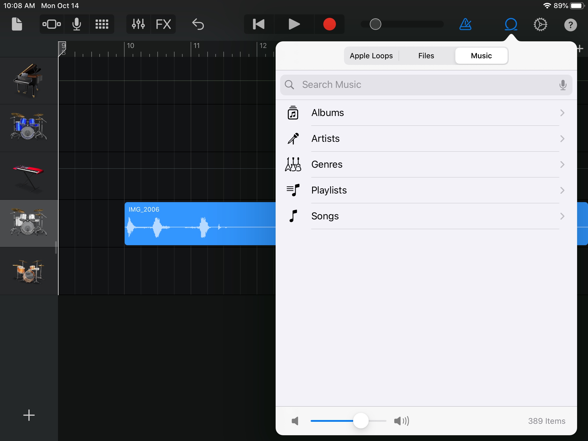 How to import samples into garageband ipad 2